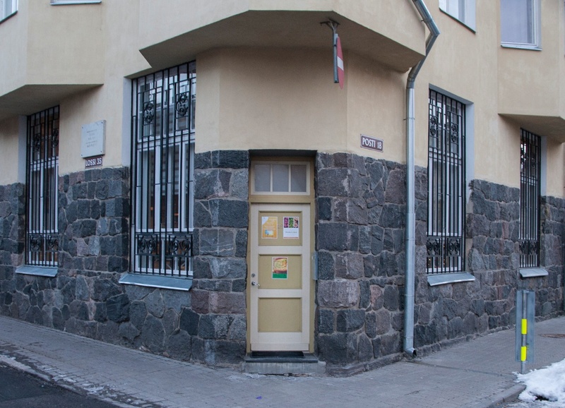 fotonegatiiv, Viljandi, Lossi 35/Posti 18, Tartu Pank, majanurk (ukseta) 30.04.1914 foto J. Riet rephoto