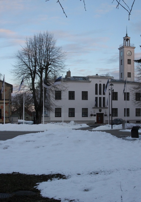 Photo, Viljandi, city courtyard, behind the building rephoto