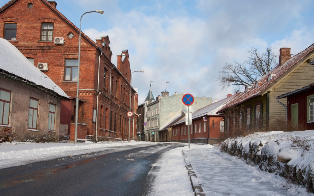 foto, Viljandi, Tartu tn 1958 F H.Riet rephoto