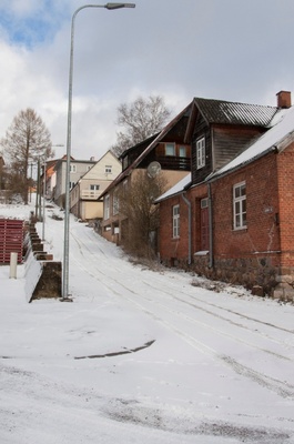 foto, Viljandi, Liiva tn, 1977 talv, foto Peeter Hunt rephoto