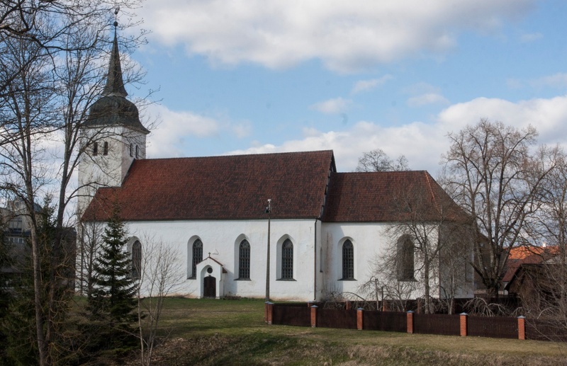 trükipostkaart, Viljandi, Jaani kirik I Kirsimäe poolt, koloreeritud, u 1908 rephoto