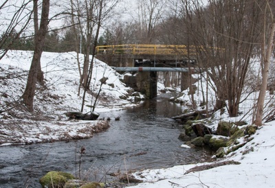 fotonegatiiv, Viljandi, Uueveski oja silla lähedalt rephoto