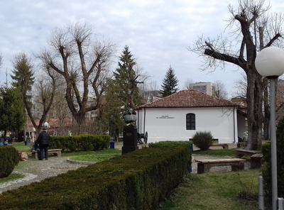 Historic military photos. Museum house "Tsar Liberator Alexander II" in Pleven. rephoto