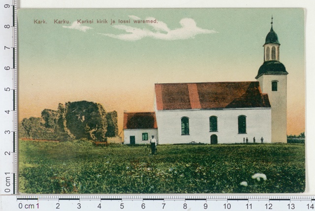 Karksi church and castle ruins