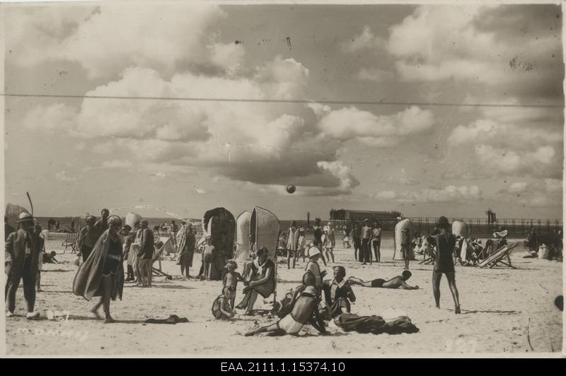 View of the beach of Pärnu