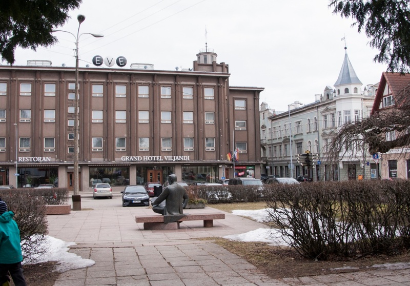 Central square in Viljandi. rephoto