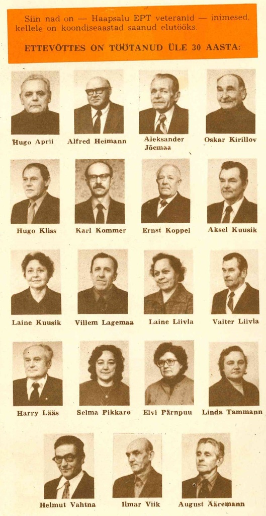 EPT veterans in 1980s