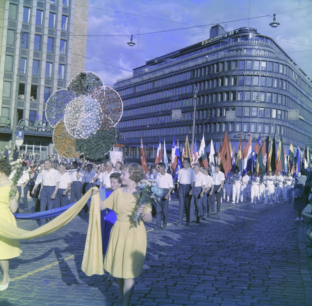 Maailman nuorison ja ylioppilaiden VIII rauhan ja ystävyyden festivaali Helsingissä 1962.