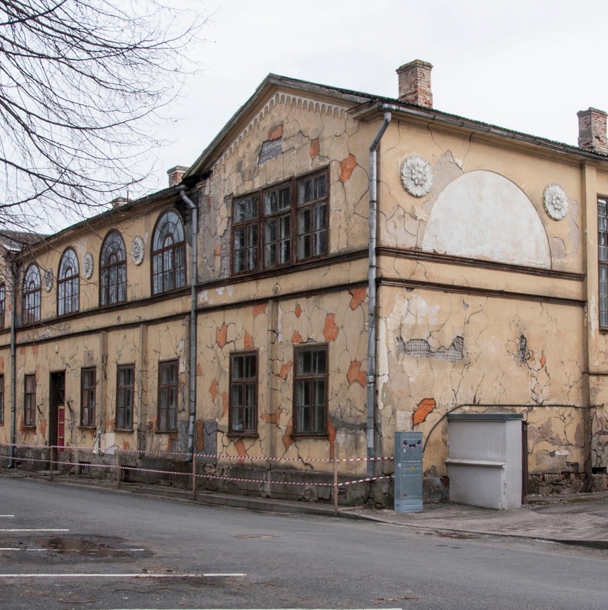 Haldushoone Viljandis, vaade piki tänavat rephoto