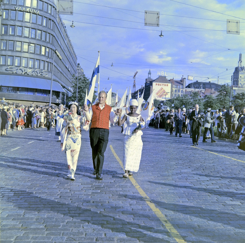 Maailman nuorison ja ylioppilaiden VIII rauhan ja ystävyyden festivaali Helsingissä 1962.