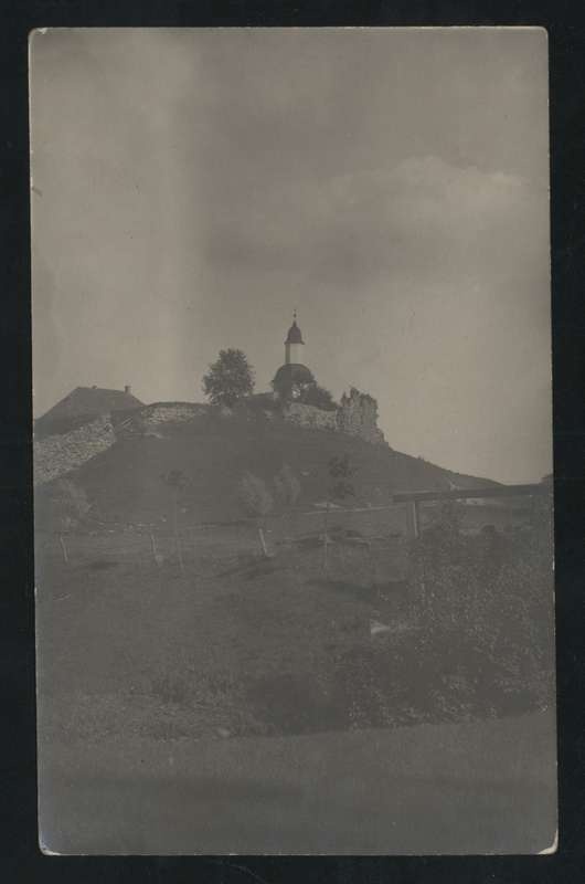 Postcard, Karksi-Nuia, Karksi org, castle resorts, church