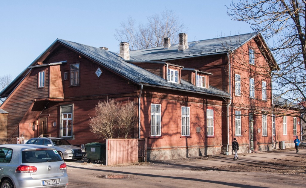 foto, Viljandi, L. Suburgi tütarlastekool, 1957. Foto L. Vellema rephoto