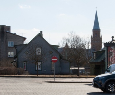 foto, Viljandi, Pauluse kirik, u 1885 rephoto