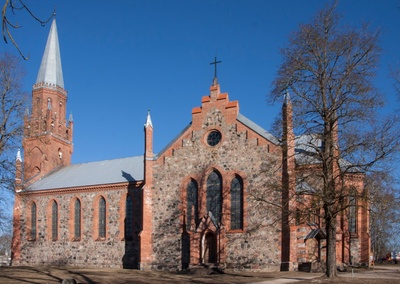 foto, Viljandi, Pauluse kirik, lõunakülg rephoto