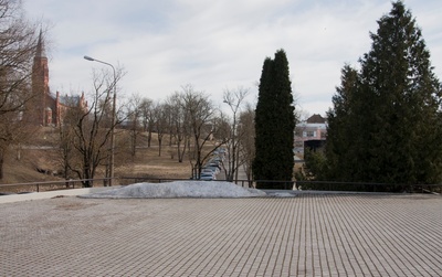 foto Vaade Viljandile Vana kalmistu juurest rephoto
