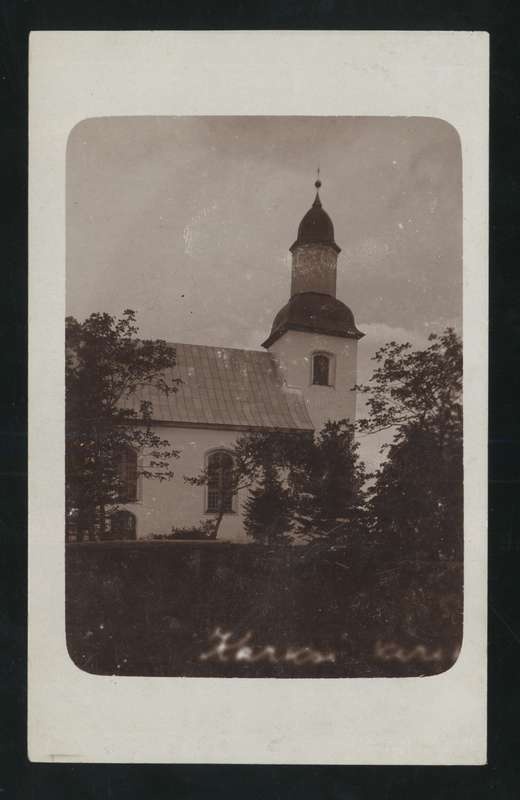 Postcard, Karksi-Nuia, Karksi kirik
