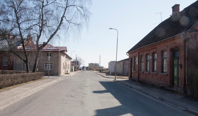 trükipostkaart, Viljandi, Posti tn enne ristumist Eha tn u 1910 rephoto