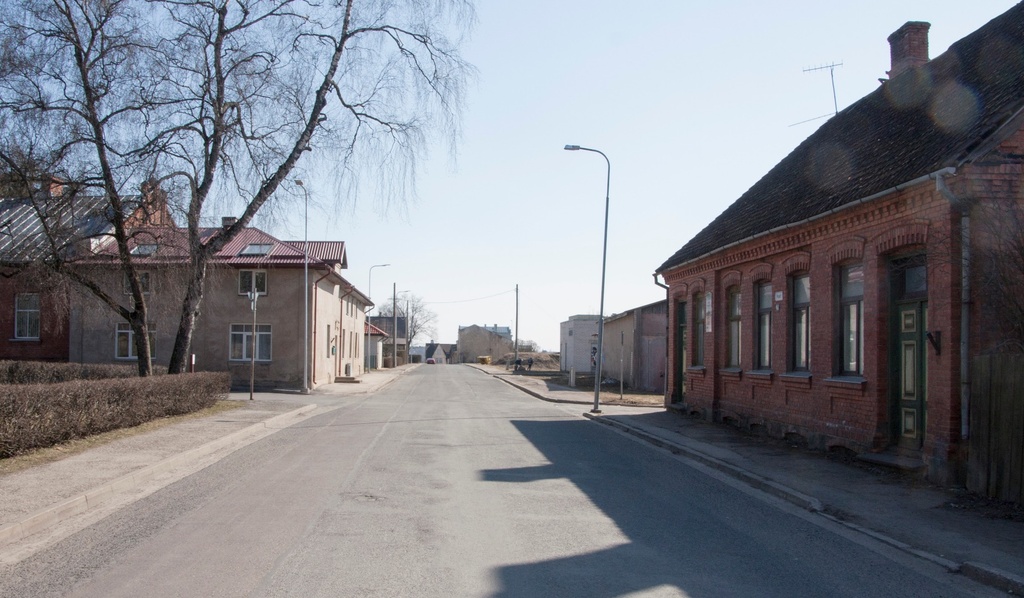 trükipostkaart, Viljandi, Posti tn enne ristumist Eha tn u 1910 rephoto