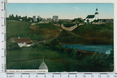 Karksi church and castle roofs  duplicate photo