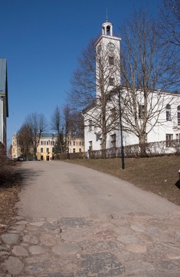 fotopostkaart, Viljandi, Trepimägi, raekoda, u 1938, foto M. Teng? rephoto