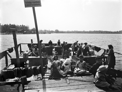 Matonpesulaituri Eläintarhanlahden pohjoisrannalla  duplicate photo