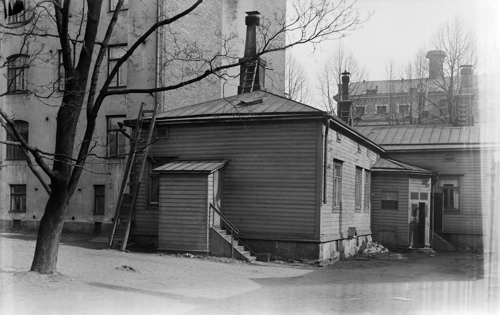 Pihakuva Lönnrotinkatu 28:sta.