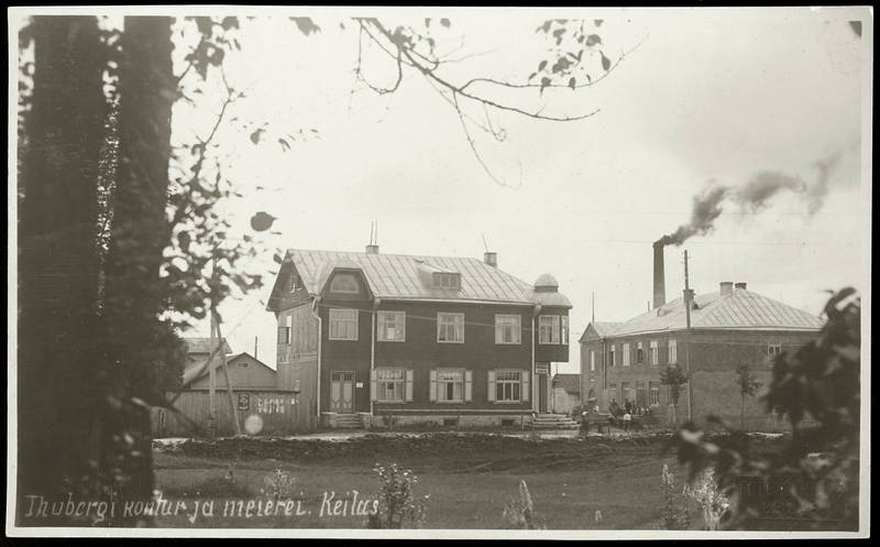 Tuuberg's office and shoppers on the Keilas Haapsalu highway
