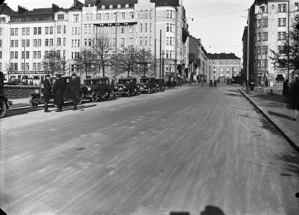 Taksiasema Fleminginkadulla.