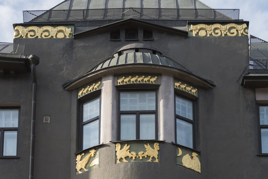 Liisankatu 16. Vilho Penttilän suunnittelema "Wilkmanin talo" vuodelta 1904.