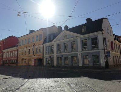 Aleksanterinkatu 18. Sederholmin talo, vieressä Remanderin talo rephoto