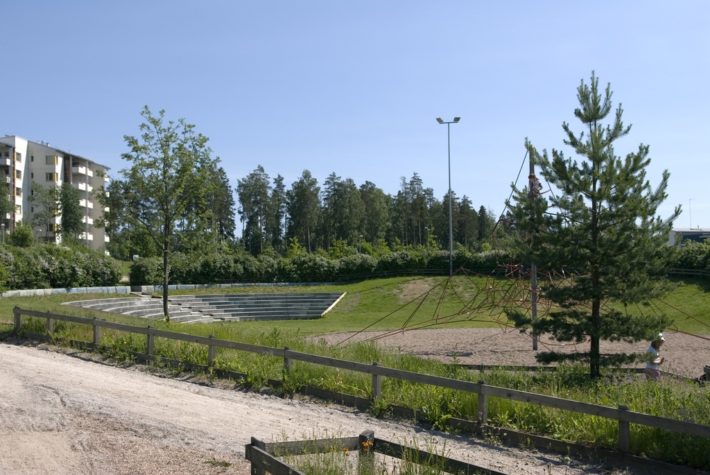 Asukaspuisto Kipinäpuistossa Kivikossa