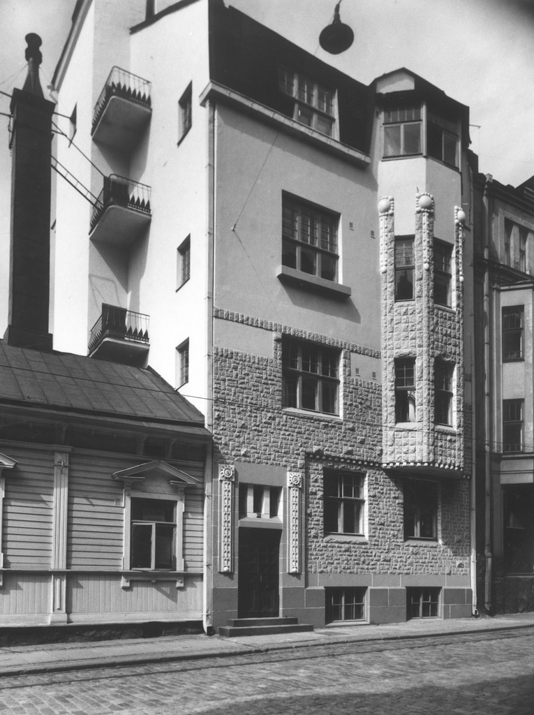 Kalévankatu 57. Arkkitehti Albert Nyberg, 1910-luku. Purettu 1960.