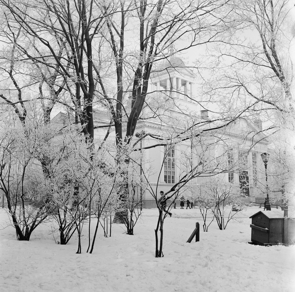 Vanha kirkko Vanha kirkkopuisto talvella.