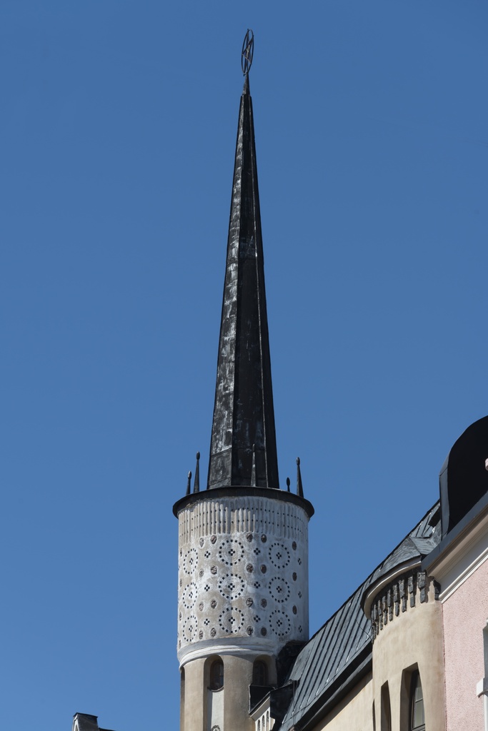 Pietarinkatu 9. Usko Nyströmin suunnittelema rakennus "Kointähti" vuodelta 1907.