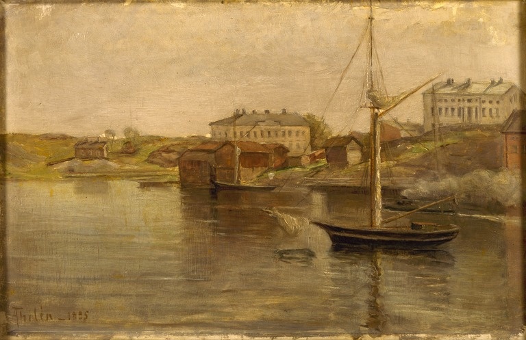 Katajanokan pohjoisranta; maalaus