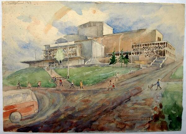 Akvarell. Vanemuine. Juuli 1967.