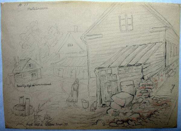 Silicon drawing. The main part of the living area. Tähtvere Street 39. 4th Sep. 1968.