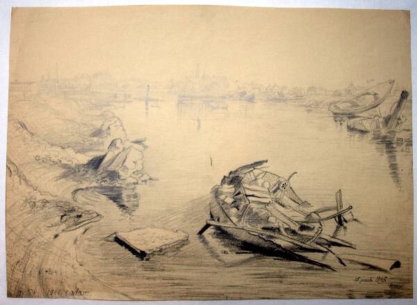 Silicon drawing. Port. 1945.