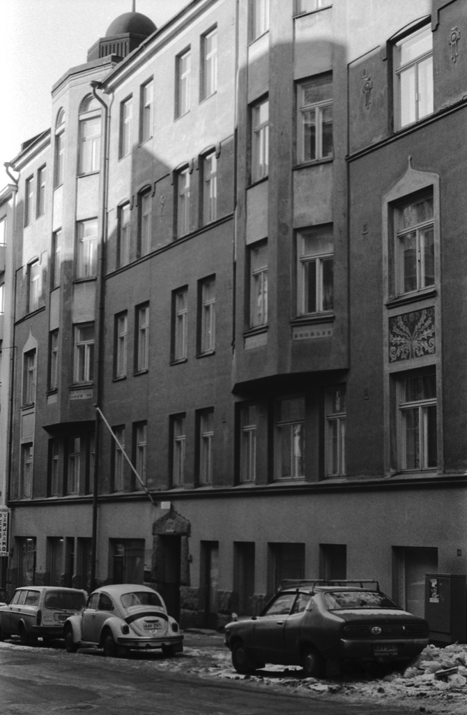 Rauhankatu 7. Rauhankatu 7:n talon julkisivua.