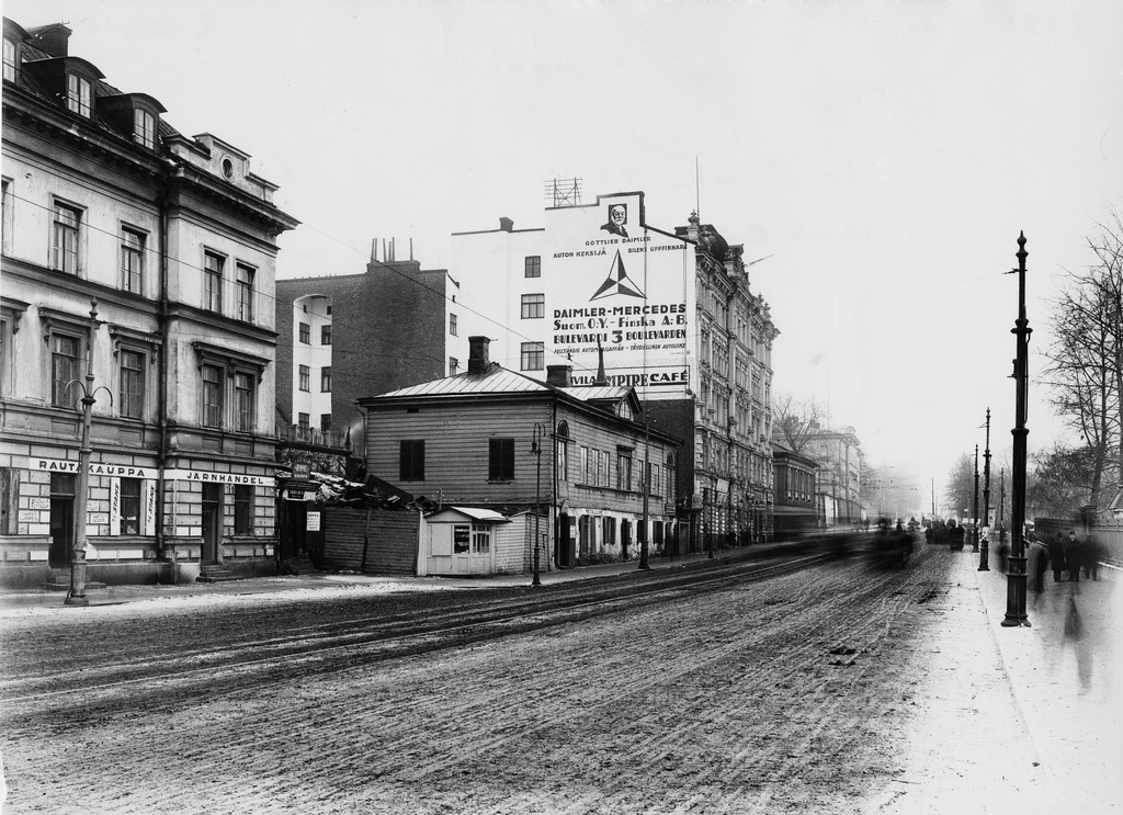 Unioninkatu 43, 41.; negatiivi ja vedos, lasi paperi, mv