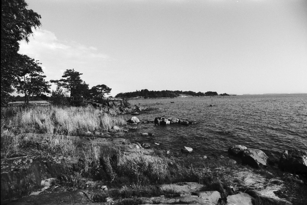 Kallahdenniemi. Kallahdenniemen rantamaisemaa.