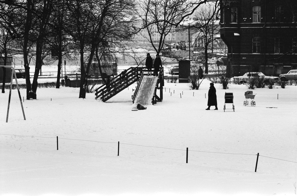 Kruununhaka, talvinen Liisanpuistikko