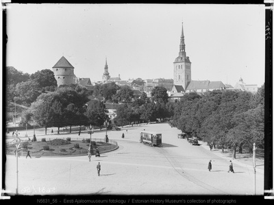View of the Freedom Square, Kiek in de Kök and the Niguliste Church.  duplicate photo