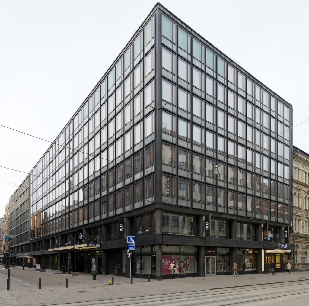 Aleksanterinkatu 40 - Kluuvikatu 4. Arkkitehdit Antero Pernaja & N-H Sandell, 1962. City-inventointi.
