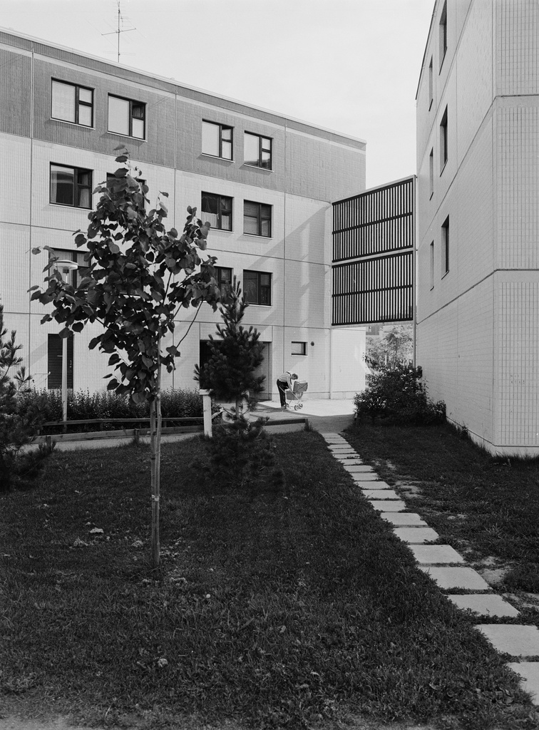 Kaarela, Malminkartano.  Viljelijäntie 3, 5. Talojen välinen tuuliaita.