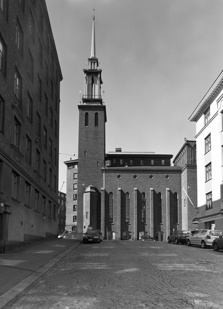 Kristuskyrkan.; negatiivi ja vedos, filmi paperi, mv