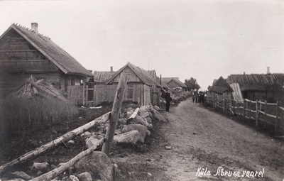 Village on the island of Abruka.  duplicate photo