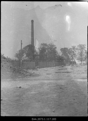 War breaks in Pärnu 23.09.1944, power plant broken by German forces  duplicate photo