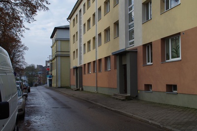 View of Rakvere Real Gymnasium building rephoto