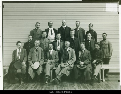 Men with civilian clothes and naval guns, group photo  similar photo